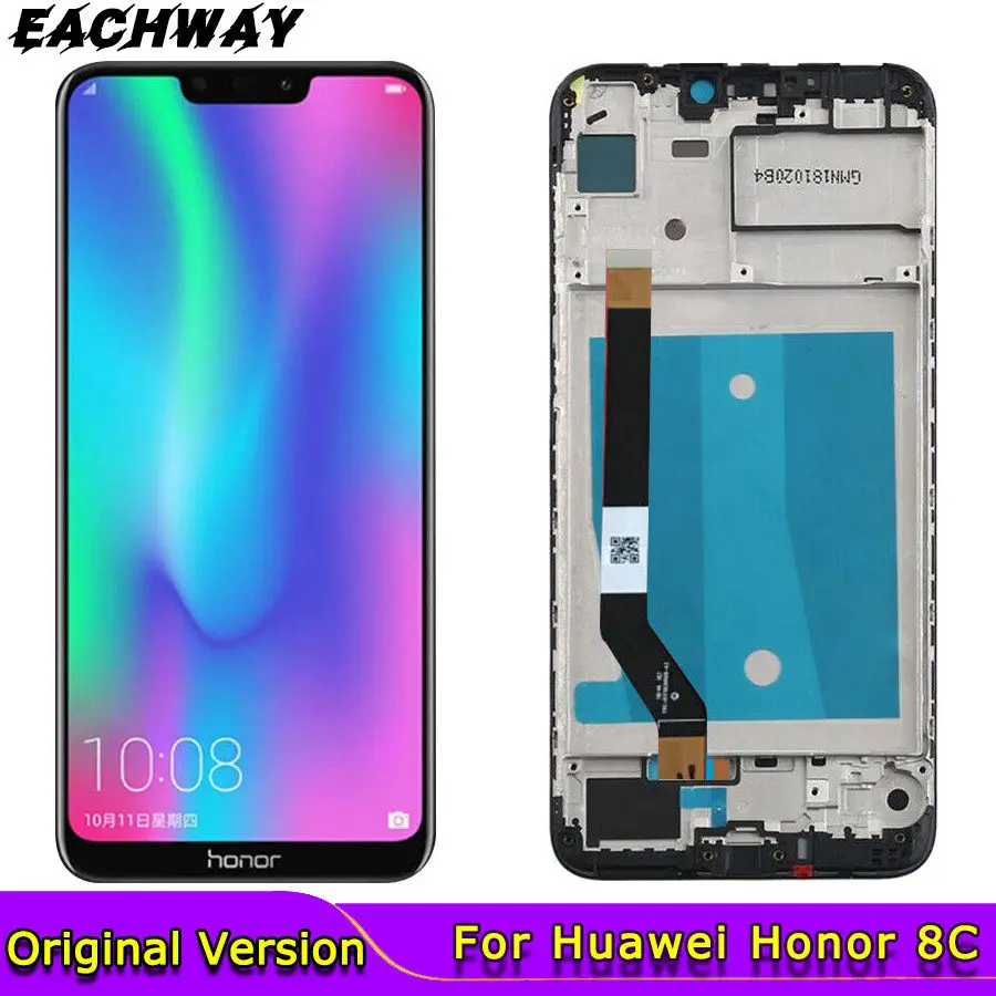 

Original LCD for Huawei Honor 8C LCD Display Touch Screen Digitizer Screen Glass Panel BKK-AL10 For 6.26" Huawei Honor 8C LCD