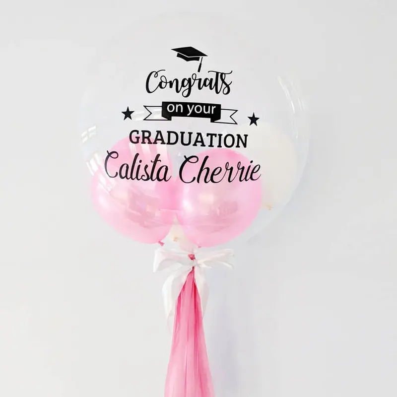 

Customized Bubble Balloons Stickers Custom wall sticker wedding birthday party decor DIY name Valentine's day sticker