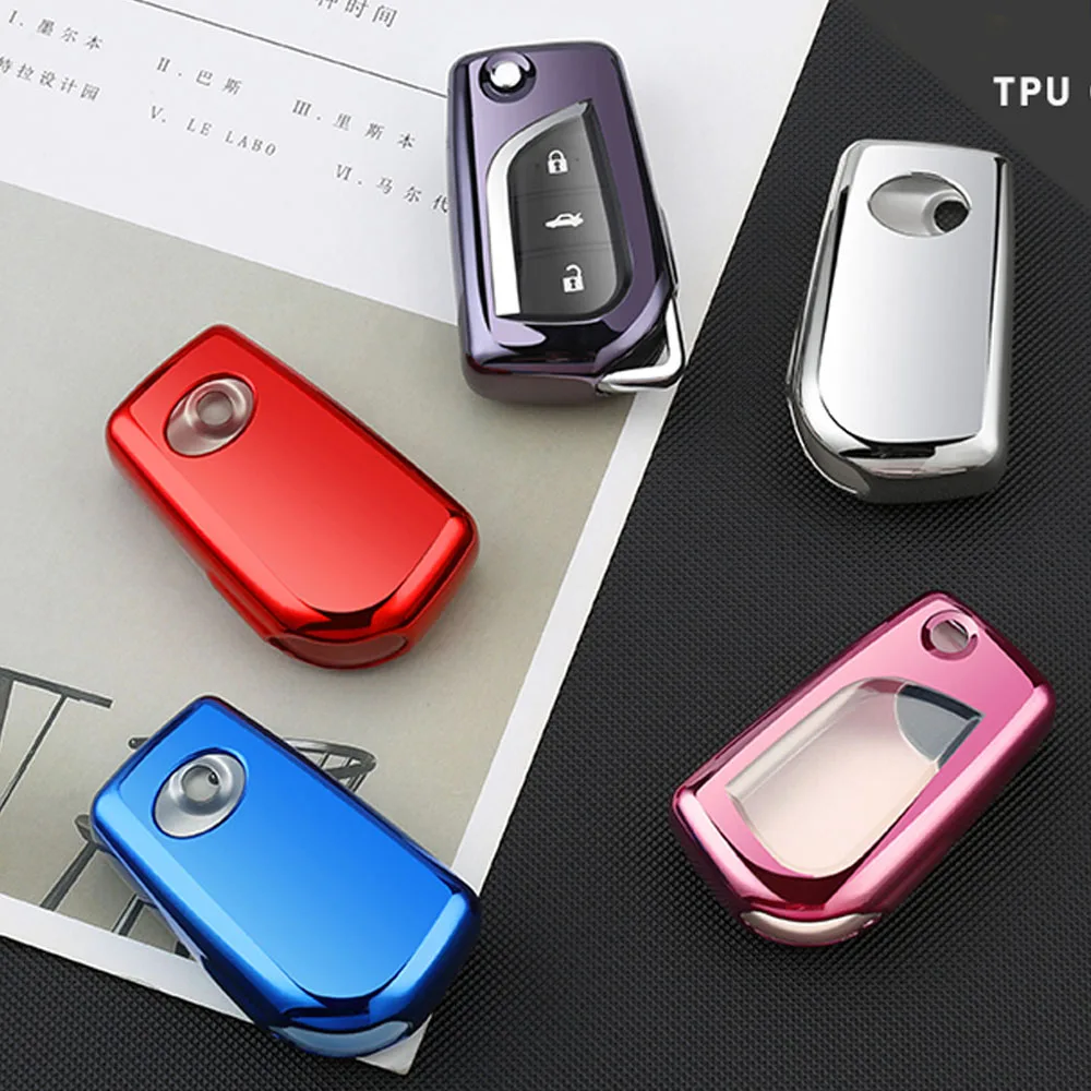 Автомобильный Стайлинг автомобильный защитный чехол для ключа Toyota Rav4 2018 Prius Camry