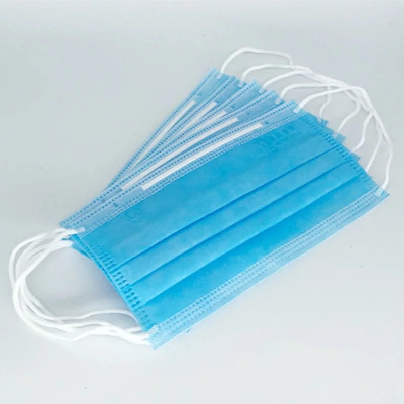 50 шт маска для рта одноразовый 3 слойный фильтр пыль туман PM2.5 с нетканым и плавным