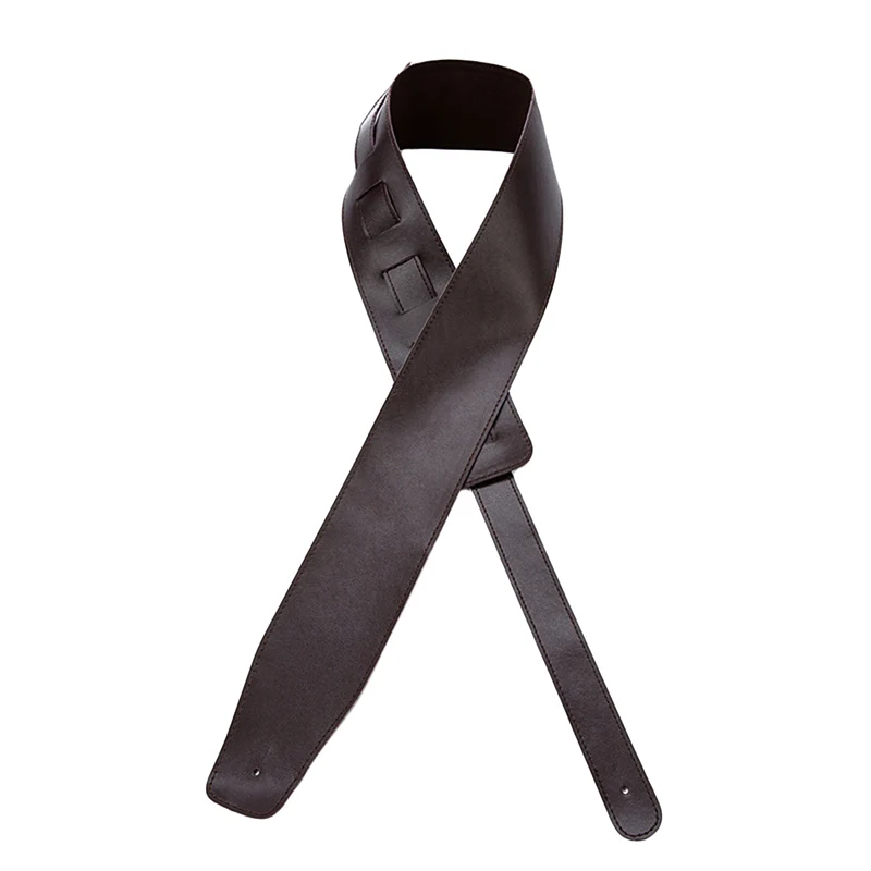 

Leather Padded Black Guitar Strap For Electric Acoustic Guitar Bass Adjustable Belt