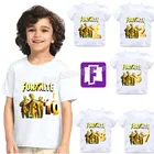 Детская футболка Fortnite с рукавами на день рождения, с надписью Battle Royal