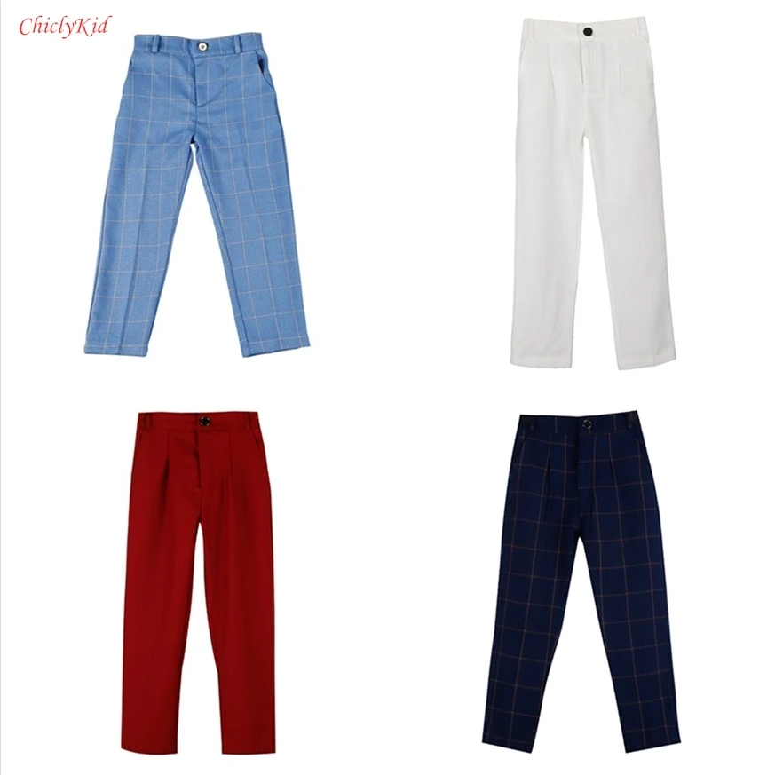 Детские однотонные Костюмные брюки детские британские официальные свадебные