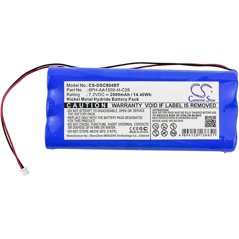 

Cameron Sino 2000mah battery for DIRECT Sensor 17-145ASensor ds415 battery