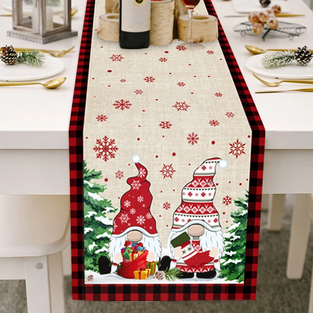 

Christmas Polyester Table Runner Table Flag For Home Product Christmas Gift Natal Noel 2022new Year Gift Christmas Decoration