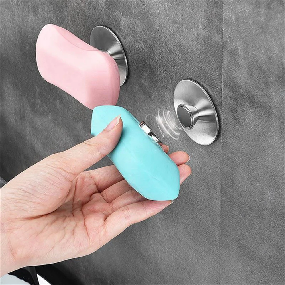 

1PC Magnetic Soap Holder Tool Free Rustproof Sponge Holder Dish Holder Soap Dish For Bathroom Lavatory Home