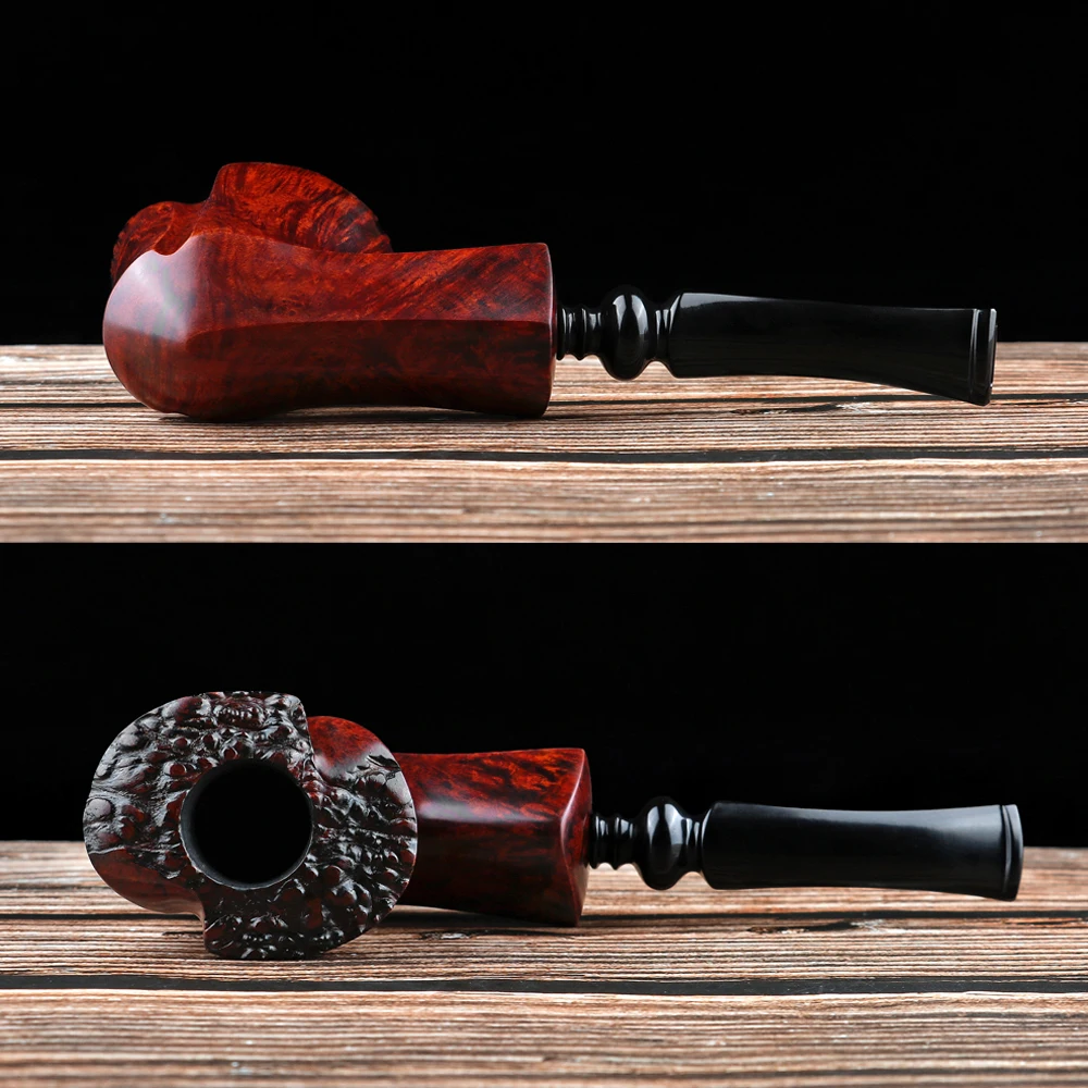 

Smoker Briar Pipes Handmade by Mediterranean Briar Wood Free Style Real High-End Quality Pipes Freeshipping