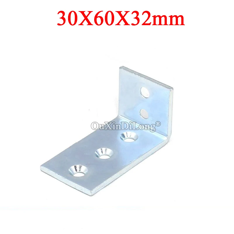 Абсолютно Новый 30 шт. Металл для уголков мебели подтяжки 90 градусов L форма рамки