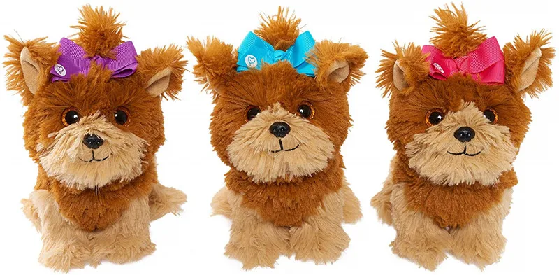 Новый Джоджо Сива с фиолетовым розовым бантом Лук щенок собака 6 дюймов плюшевые