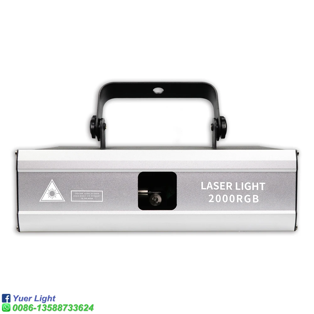 2 Вт RGB сканирующий анимационный лазерный светильник с голосовым управлением