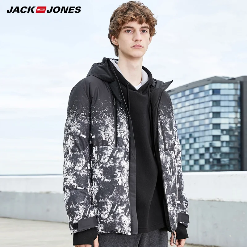 JackJones мужское зимнее камуфляжное короткое пальто | 219312525|Мужские парки|