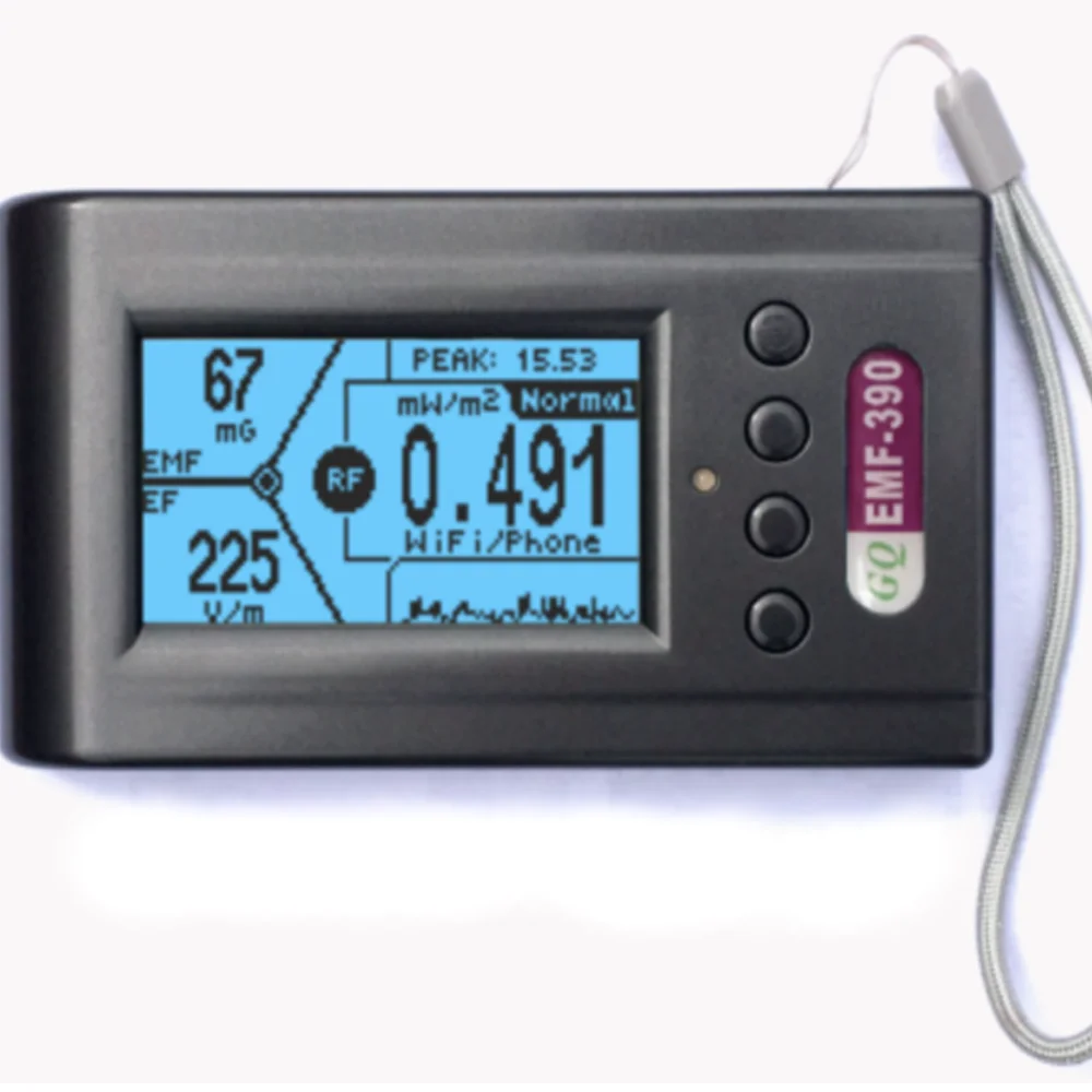 3-in-1 Electromagnetic Radiation Detector EMF-390 Advanced Multi-field EMF Meter and RF Spectrum Power Analyzer with Data Logger |