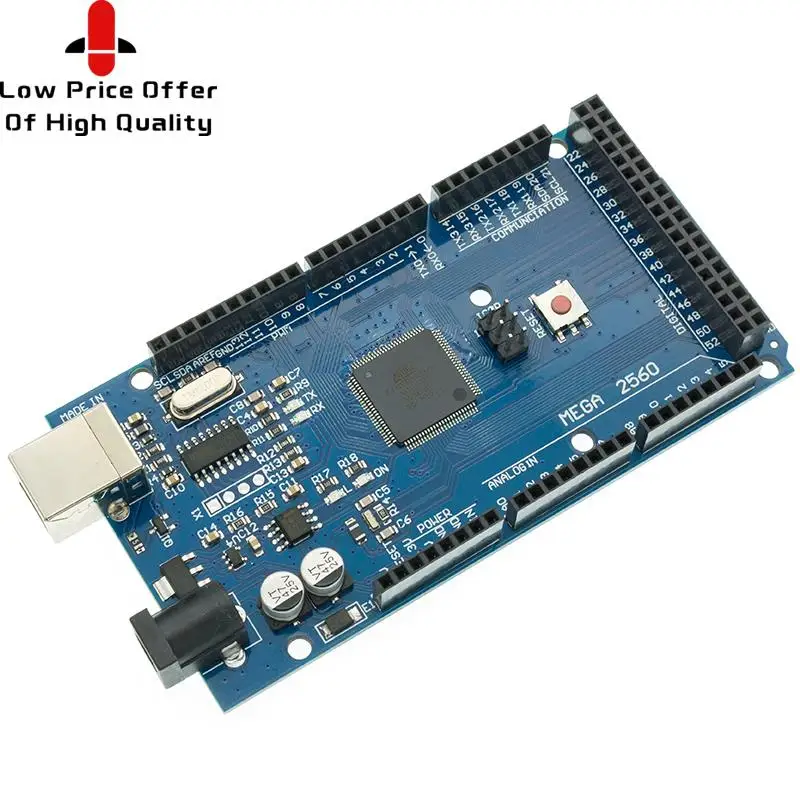 10 шт. SAMIORE ROBOT MEGA2560 MEGA 2560 R3 (ATmega2560-16AU CH340G) AVR USB-плата с/без USB-кабеля - купить по