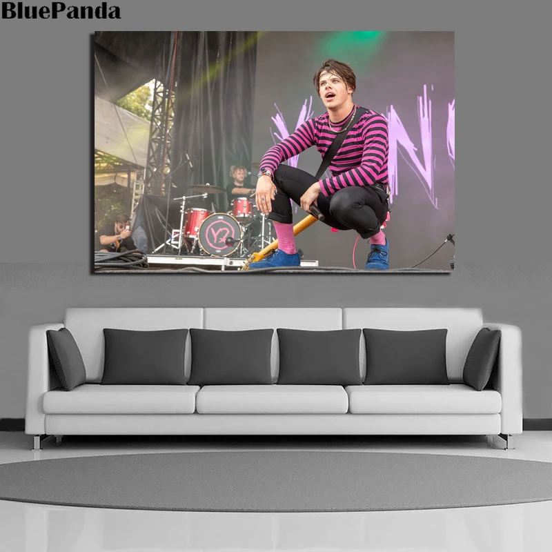 Британский певец Yungbludes изображение на холсте Печать картины для гостиной плакат