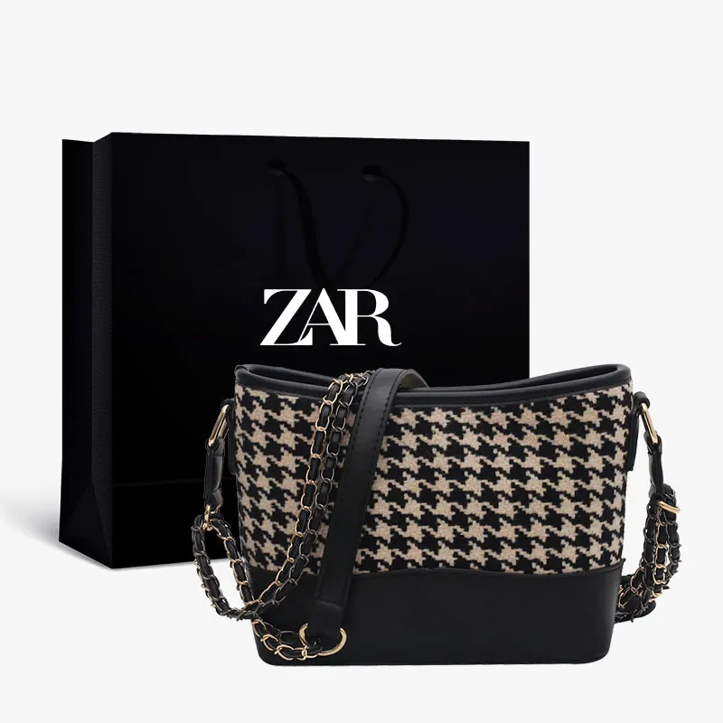 

ZAR Fashion Luxury Designer Womens Bag with Box Large Capacity Soft Shopping Bags Underarm Bag Women's bag Europe America