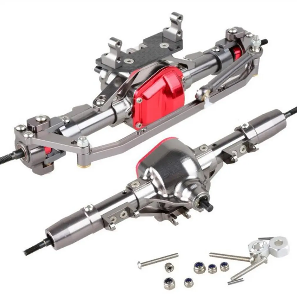 

Remote Control Car Climbing Car Metal Front And Rear Axle Assembly Aluminum Alloy Modification Parts RC