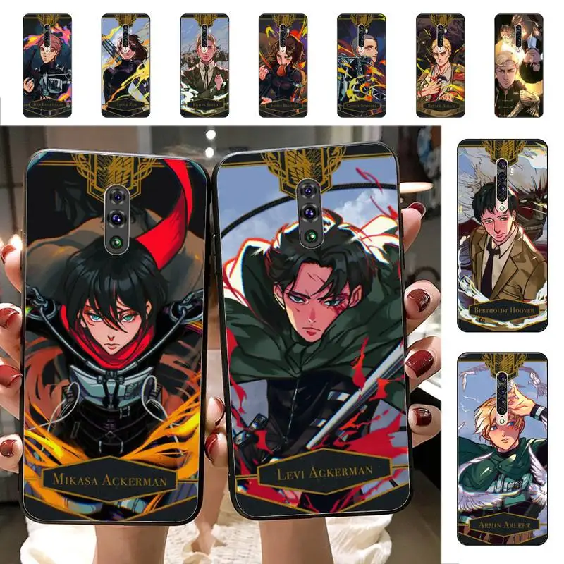 

Anime Japanese attack on Titan Phone Case for Vivo Y91C Y11 17 19 17 67 81 Oppo A9 2020 Realme c3