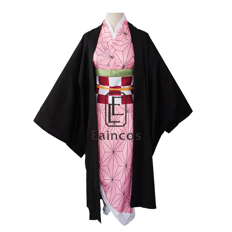 Кимоно незуко из аниме истребитель демонов маскарадная форма для Хэллоуин