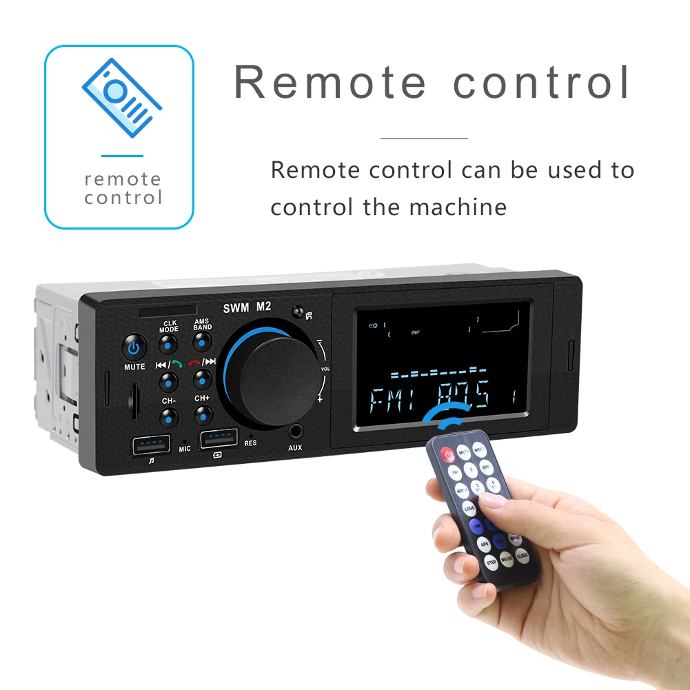 1din SWM M2 автомобильный стерео MP3 музыкальный плеер fm-радио Bluetooth 4 0 TF AUX двойной usb