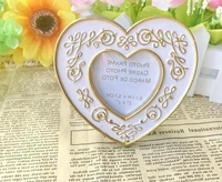 100pcs gold heart mini frame wedding favors party table decor place card holder anniversary gifts birthday favors giveaways