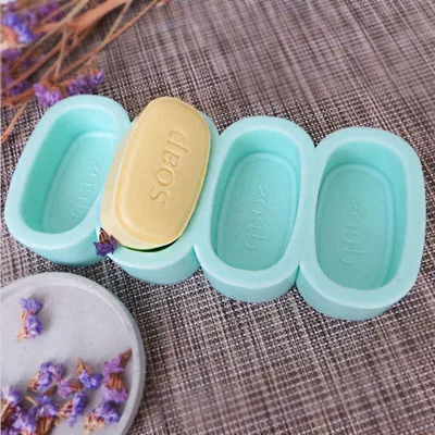 PRZY силиконовые формы для мыла четыре отверстия ручная работа мыльная форма