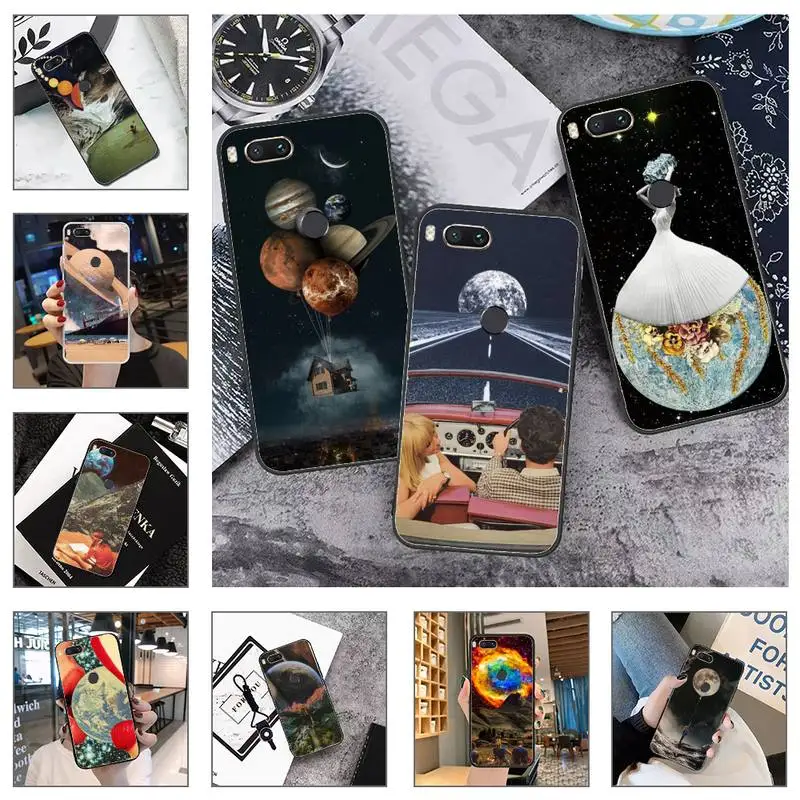 

Trippy Art aesthetic Space astronaut Phone Case For Xiaomi Mi Redmi Note 8T 9T 9S 9A 10 7 8 9 Lite pro