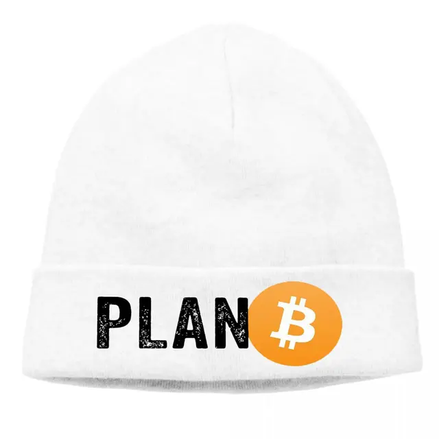 Вязаная шапка Bitcoin Plan B 