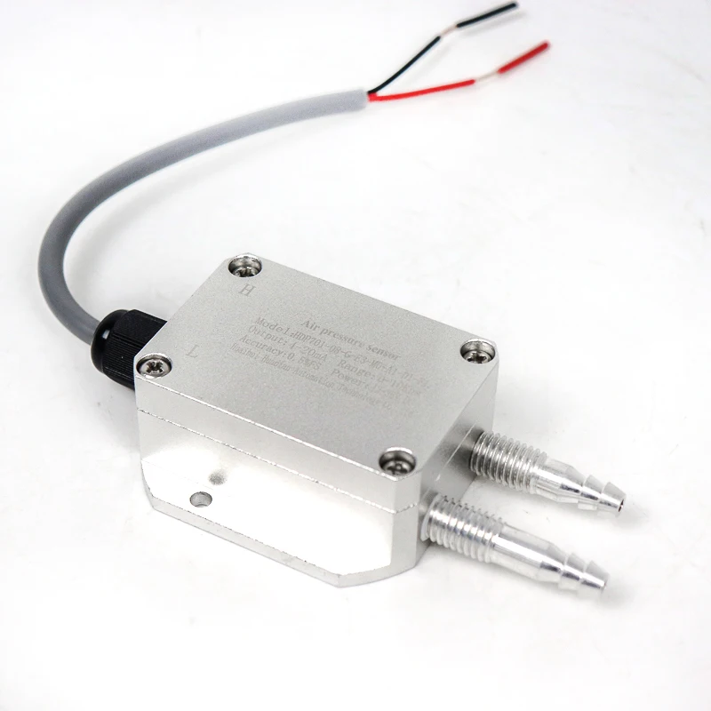 

Digital 4-20mA Air Differential Pressure Sensor 0-200 pa Micro Gas Wind Differential Pressure Transmitter