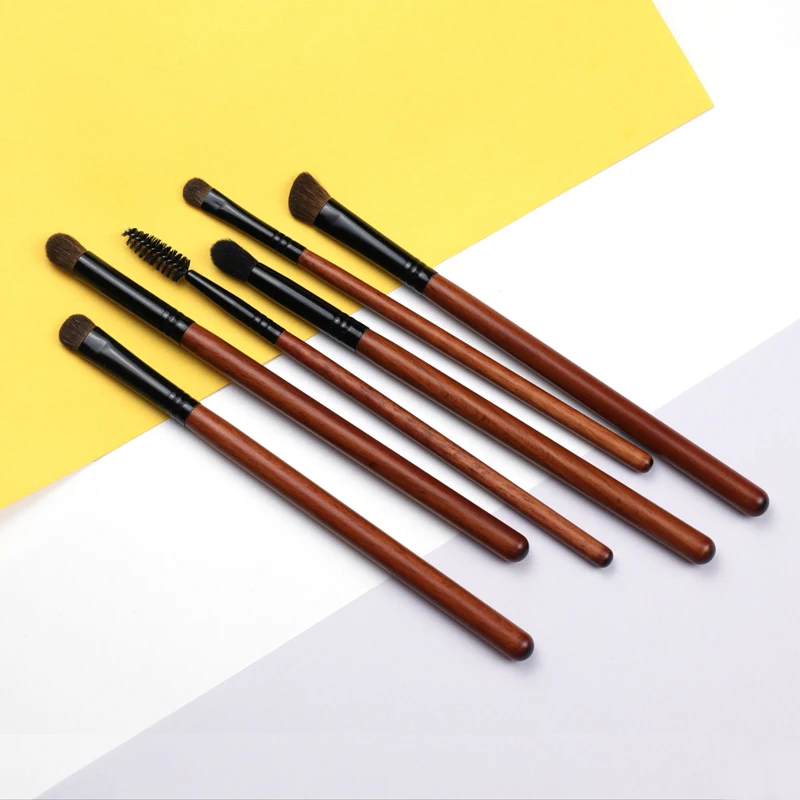 6 шт. набор кистей для макияжа Профессиональные натуральные волосы кисть