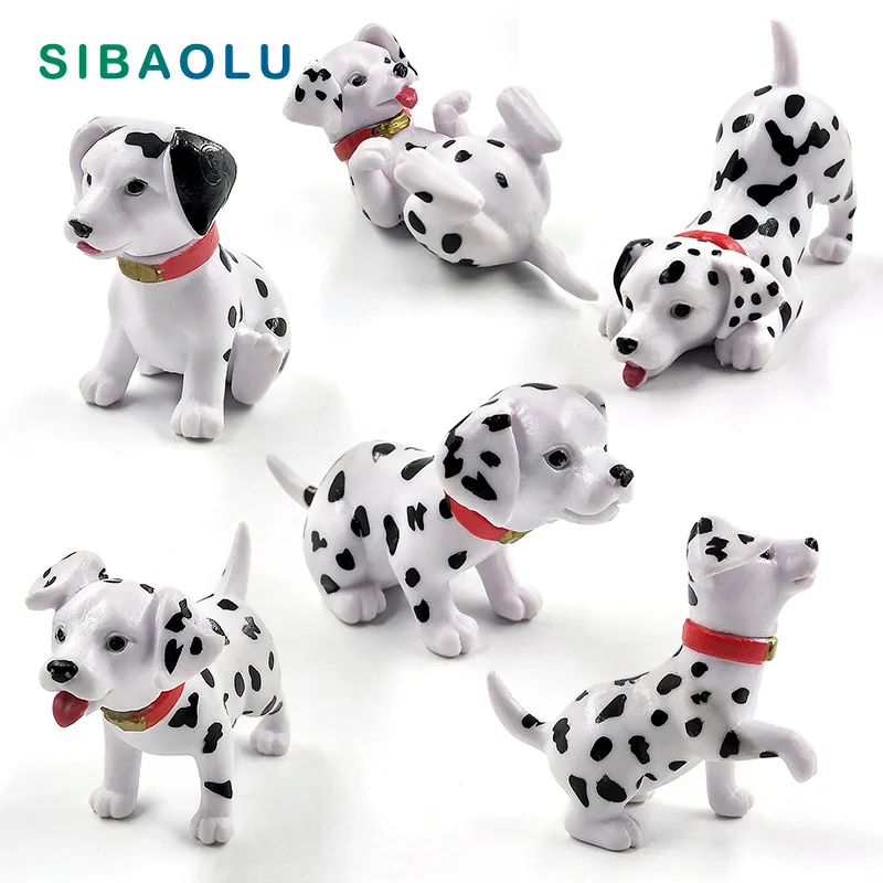 Статуэтка щенка далматинской пятнистой собаки домашний декор аксессуары