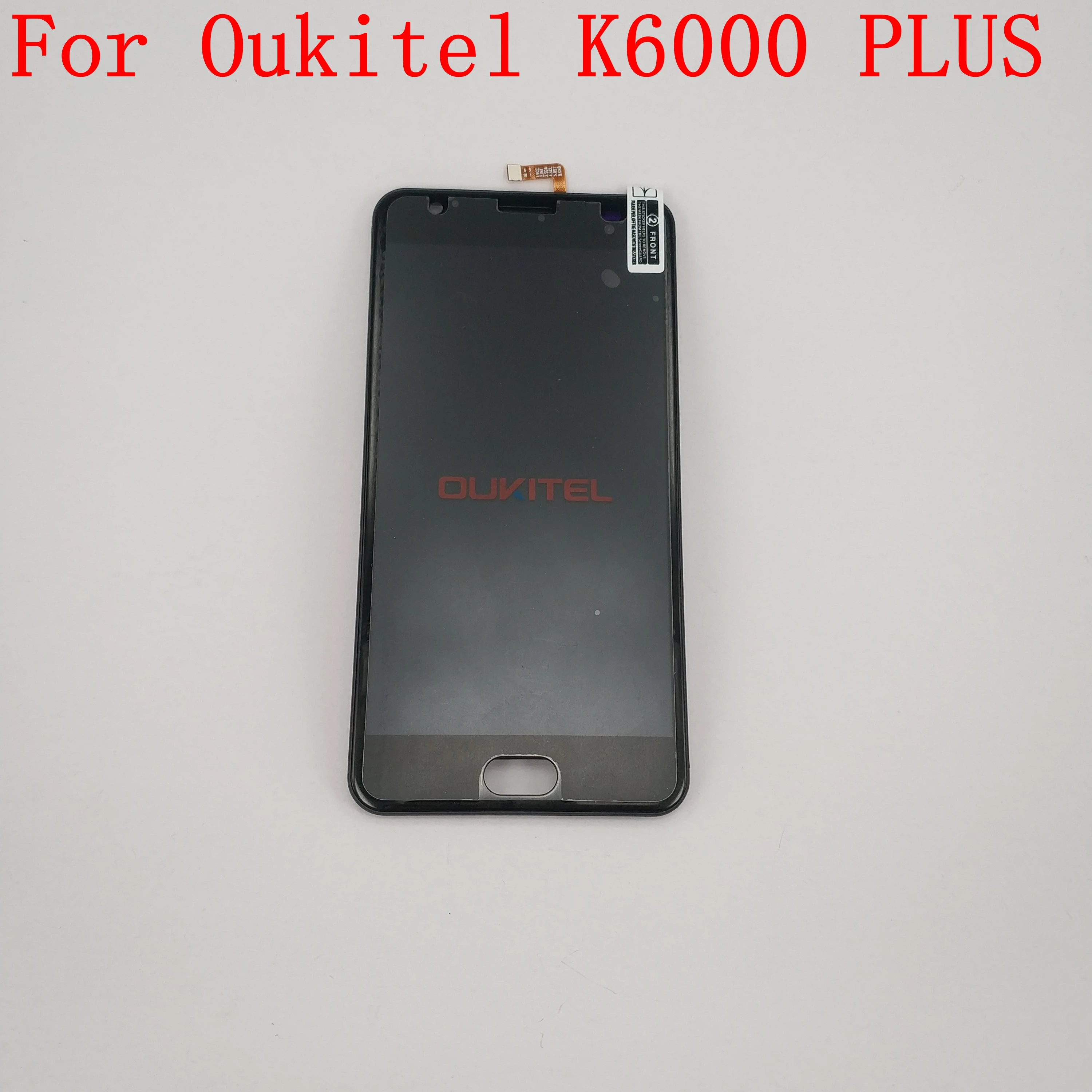 ЖК дисплей Oukitel K6000 PLUS б/у экран + сенсорный рамка для Plus MTK6750T Восьмиядерный 5 дюйма