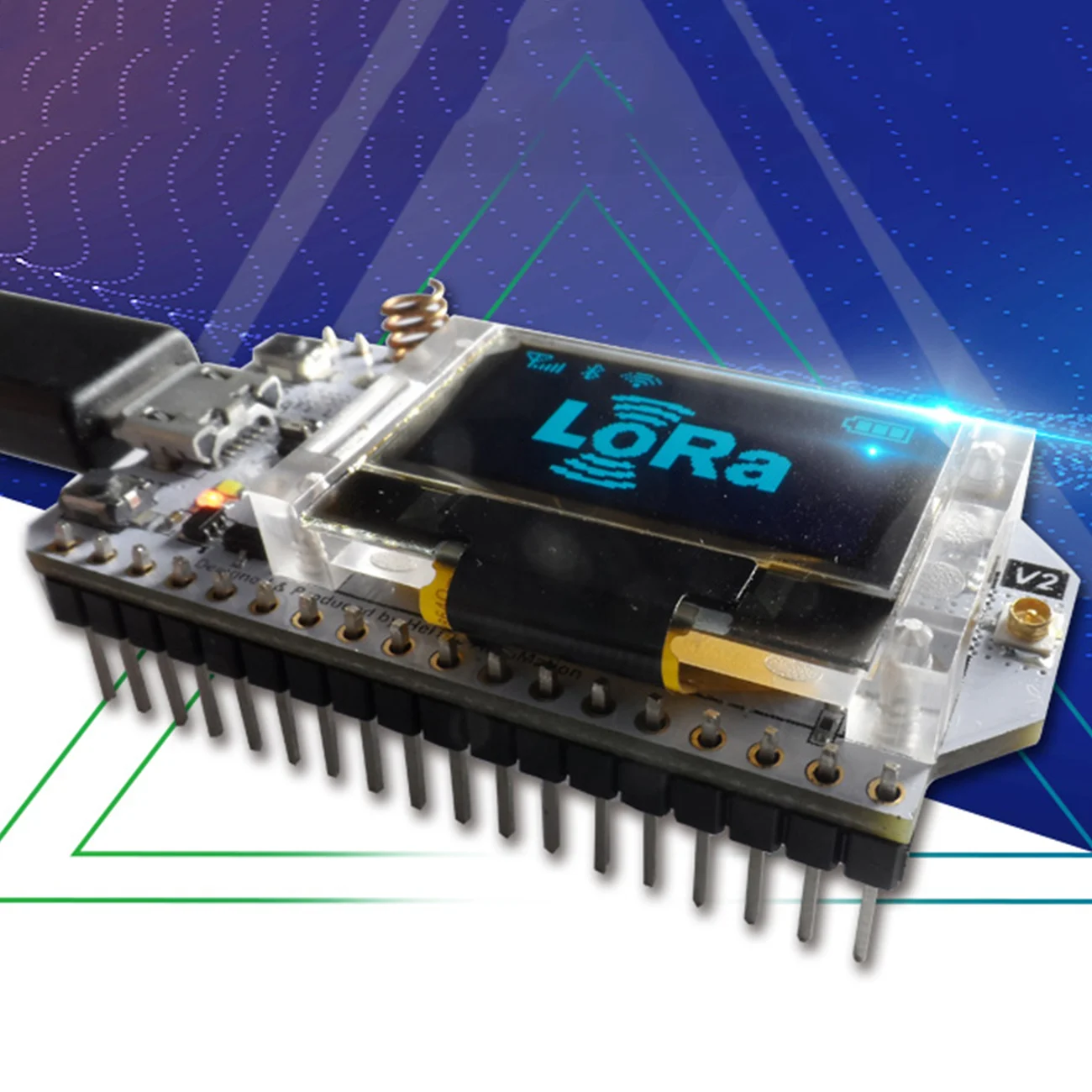 Синий модуль макетной платы SX1278 ESP32 Lora 0 96 дюйма OLED дисплей Bluetooth WiFi комплект IOT 433