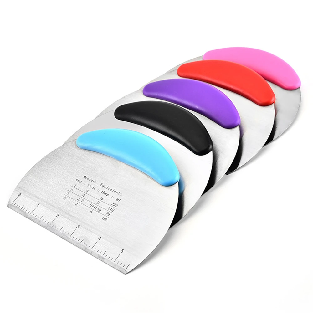 1 шт. скребок для теста из нержавеющей стали пиццы резак выпечки лопатки