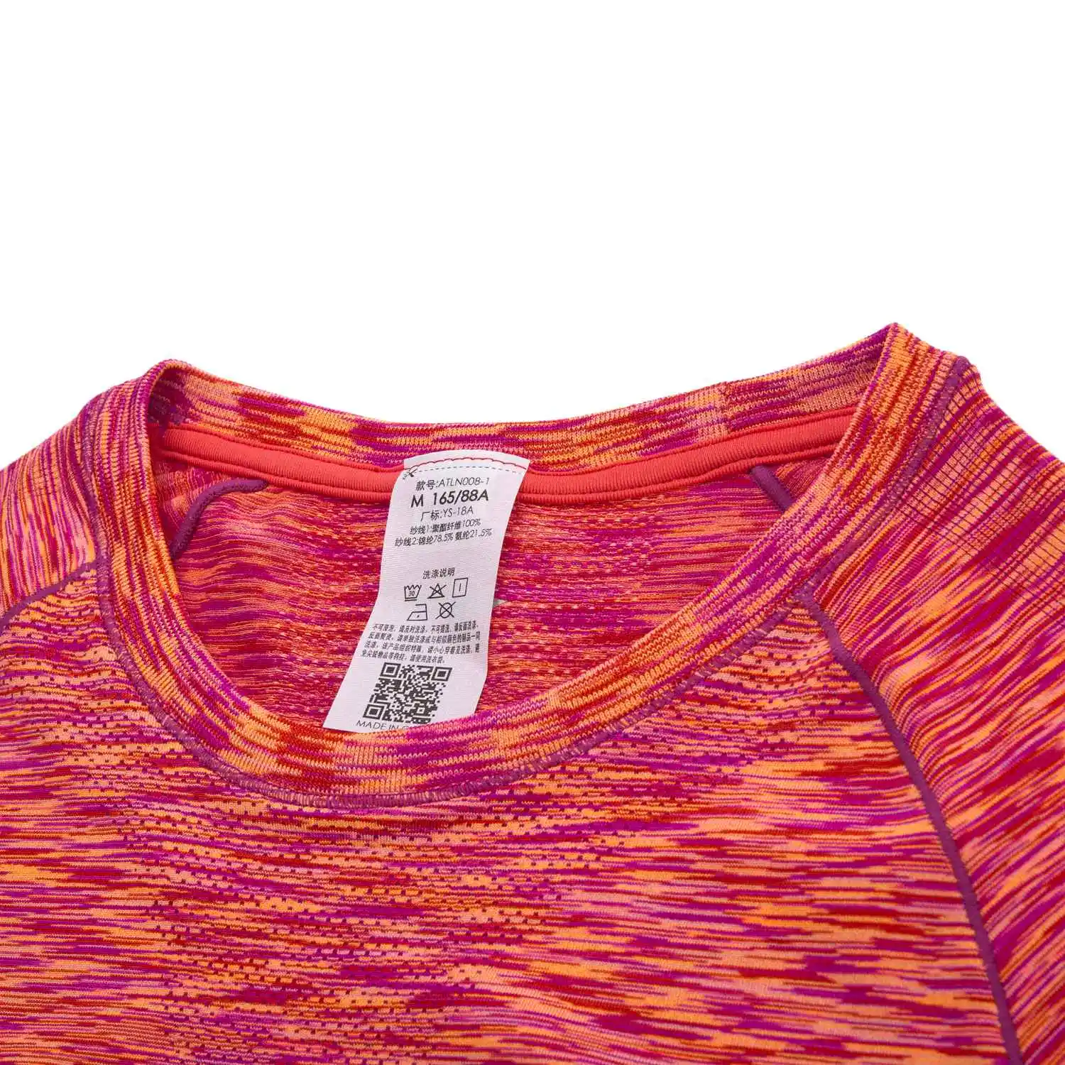 Женская Беговая футболка Li Ning с длинным рукавом бесшовная облегающая подкладка li