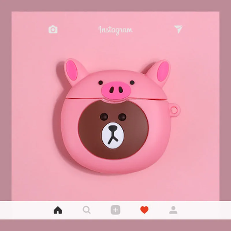 Для AirPods чехол для девочек милый стиль уникальный мультфильм Новый наушников s