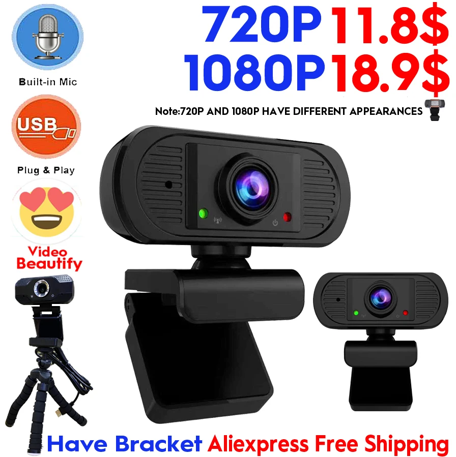 Веб-камера 1080P HD 1920*1080P Usb Plug And Play бездорожье Встроенный микрофон компьютер ПК