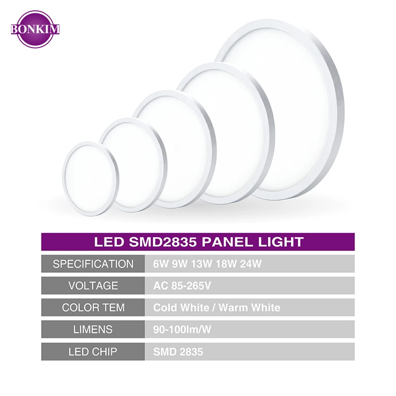 Светодиодные потолочные панели света Теплый Холодный белый затемнения простой