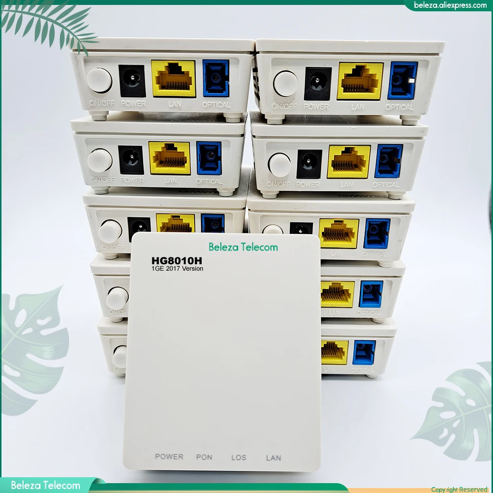 Бесплатная доставка 10 шт. б/у Epon ONU HG8010H ftth оптоволоконный маршрутизатор ont 1GE с