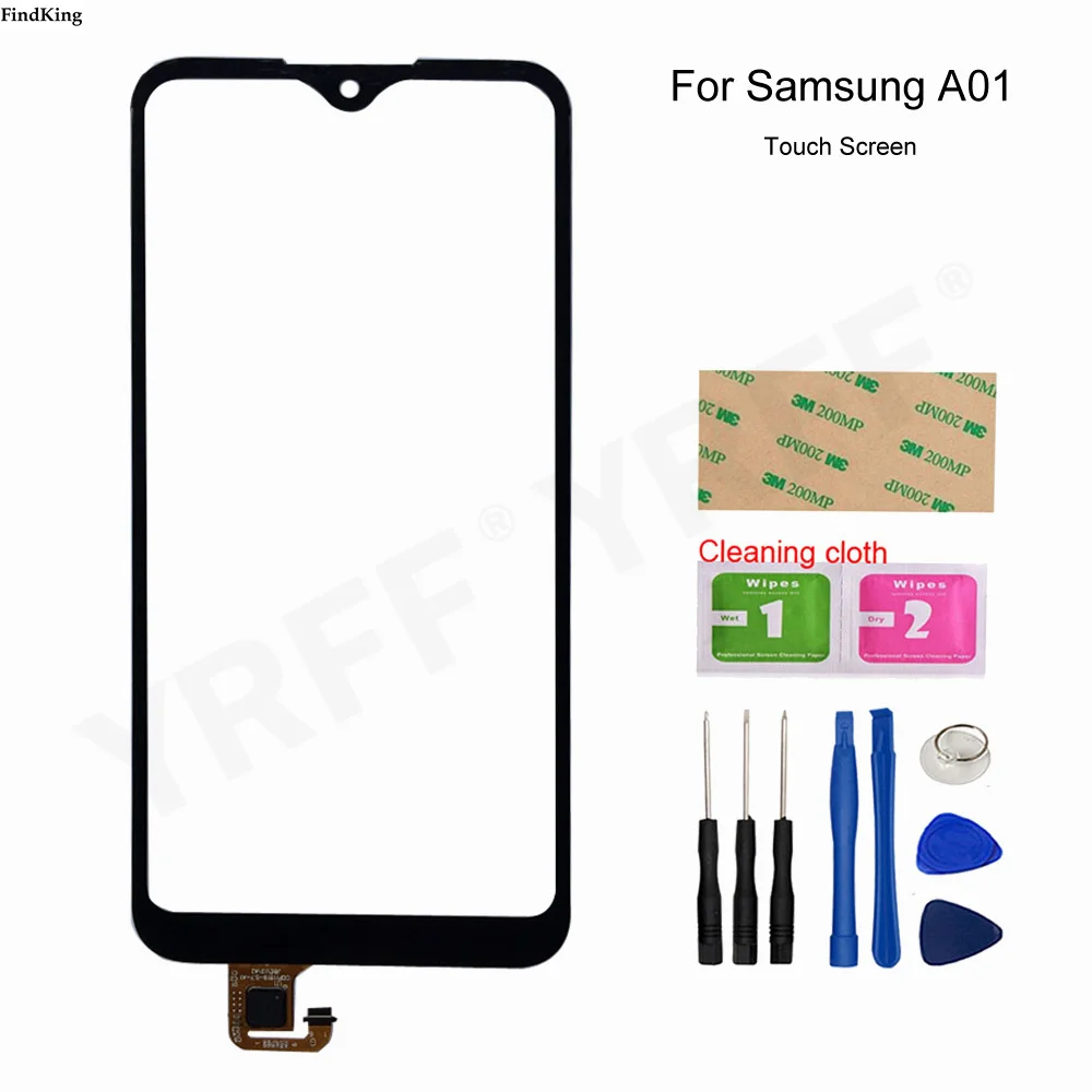 

New Touch Screen For Samsung Galaxy A01 2019 A015F/D A015GF A015FD A015M Touch Screen Digitizer Sensor Front Glass Panel