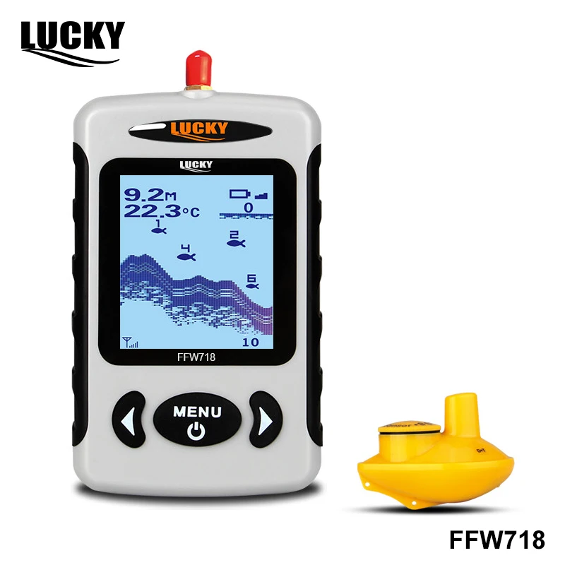 Эхолот-рыболокатор Lucky FFW718 &amp FFW718LA беспроводной портативный глубина 45 м |