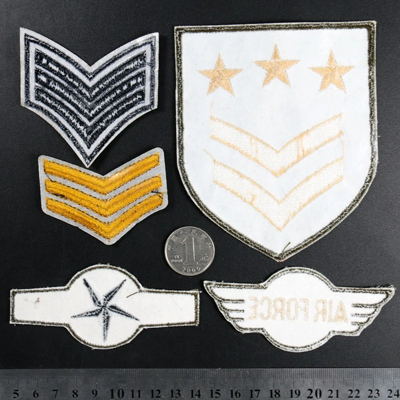 1 шт. Популярные вышитые Лоскутные Ткани Военные патчи для одежды эполетт полосы