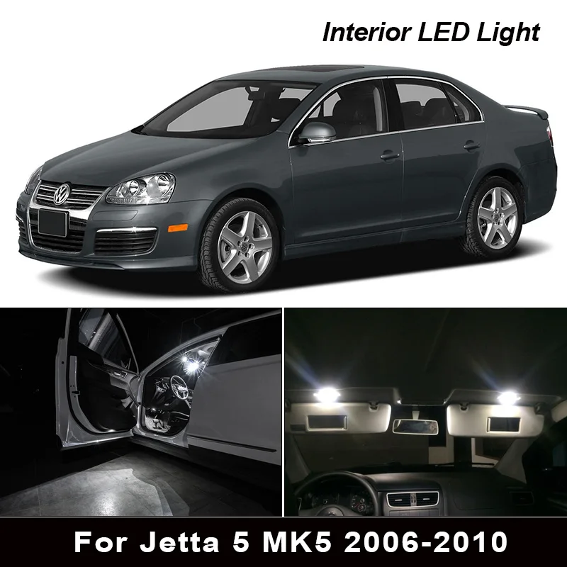 14 шт. canbus светодиодные лампы для интерьера VW Jetta 5 MK5 2006 2010 купольная карта дверная