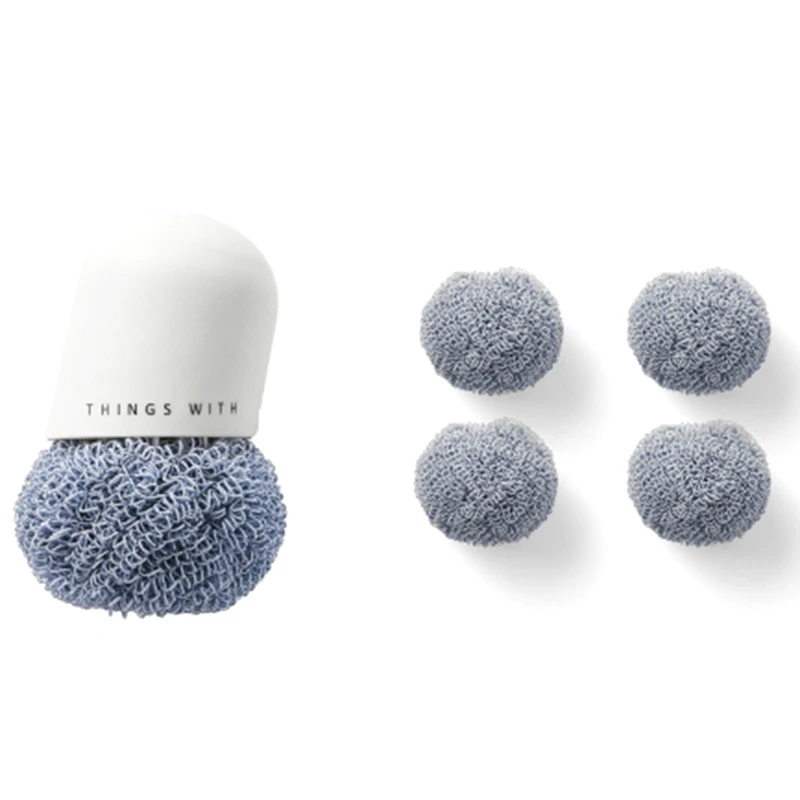 

New Household Pot Dishwashing Brushes Kitchen Bathroom Cleaning Brush Removable Cleaning Ball With Handle Cleaning Tool