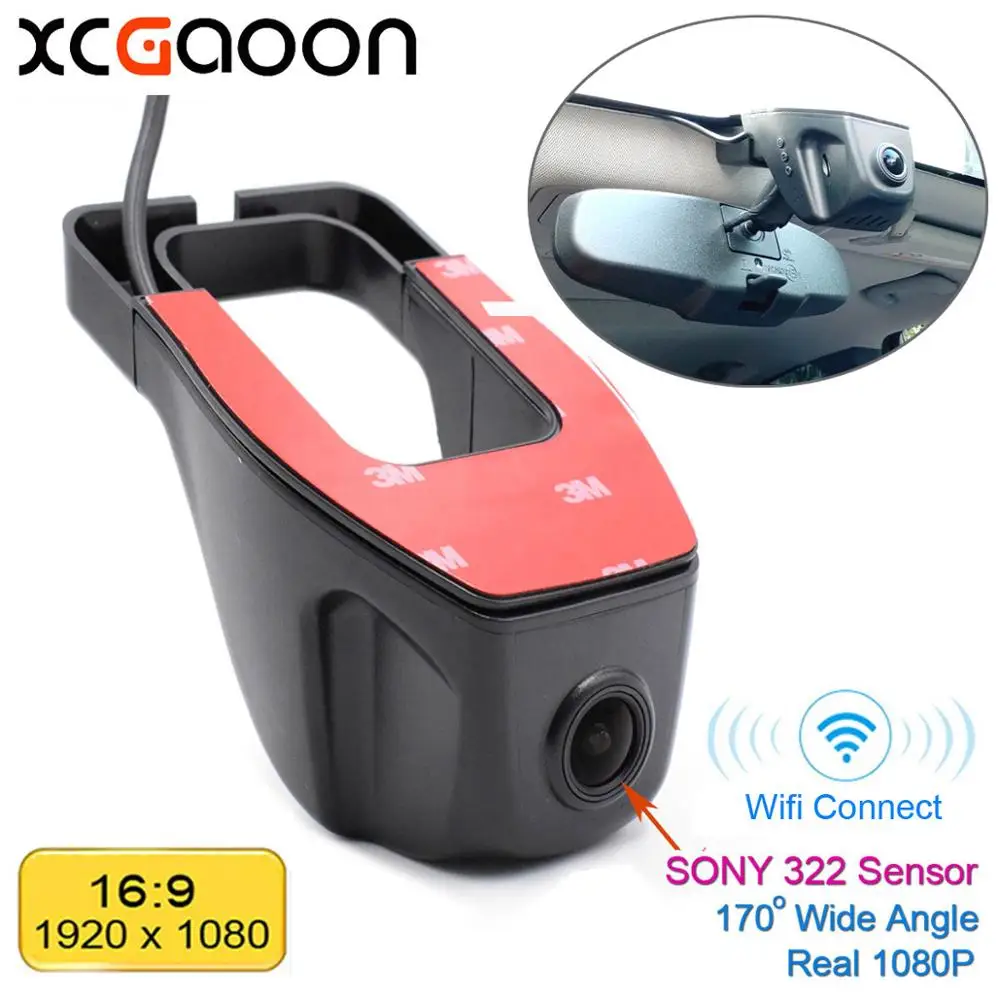 XCGaoon A4 Wifi 170 градусов Автомобильный видеорегистратор видеокамера 1080P ночная