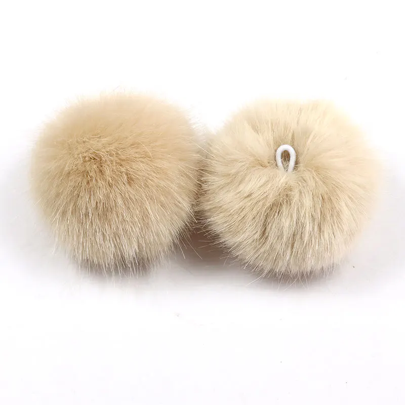 7 см помпон кролик пушистый брелок Pom лампа женская сумка из натурального меха
