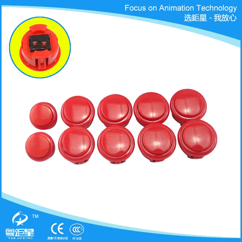 Красный овальный шар Американский джойстик и Кнопка USB контроллер аркадный