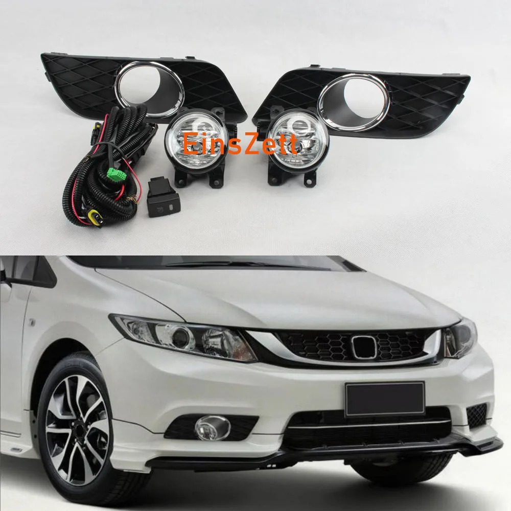 1 комплект Противотуманные фары Дневные Фары Светильник в сборе для Honda Civic 2014 2015