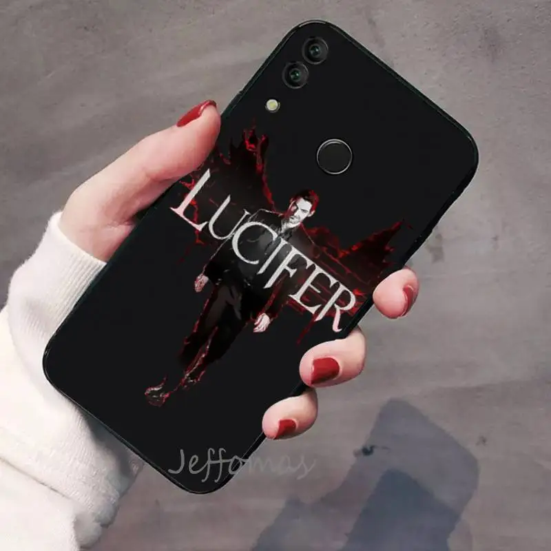 

American TV Degenerate angel Lucifer Phone Case For Huawei Honor view 7a5.45inch 7c5.7inch 8x 8a 8c 9 9x 10 20 10i 20i lite pro