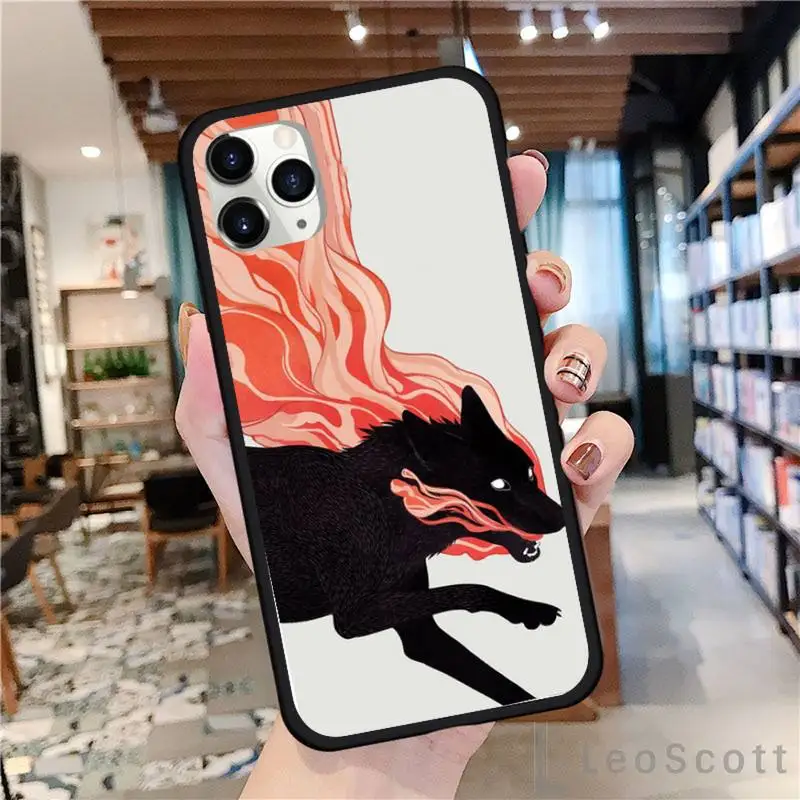 

Animal art tiger lion wolf animal Phone Case For iphone 8 11 12 Redmi note 8 9 s huawei p 30 pro lite plus cover shell funda