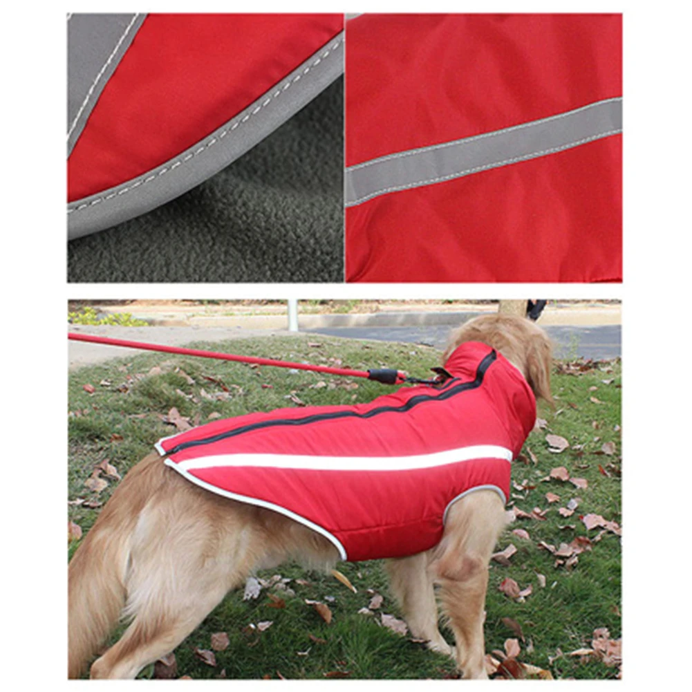 Ветрозащитная одежда для собак, одежда для собак, светоотражающая зимняя одежда для собак, куртка, комбинезон, верхняя одежда для собак, пальто для бульдога, большой собаки